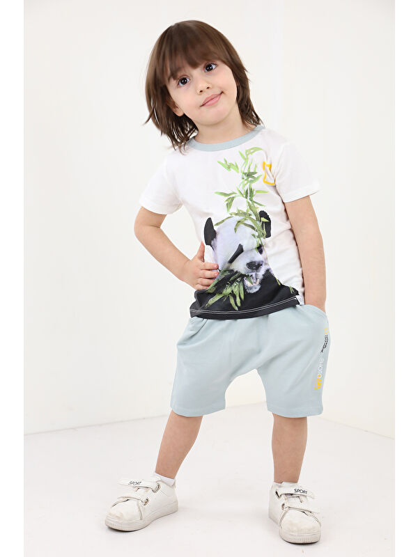 Toontoykids Erkek Bebek Baskılı Şortlu Takım