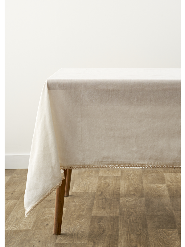 Bella Maison Eloni Kopanakili Masa Örtüsü Ekru (150x250 cm)