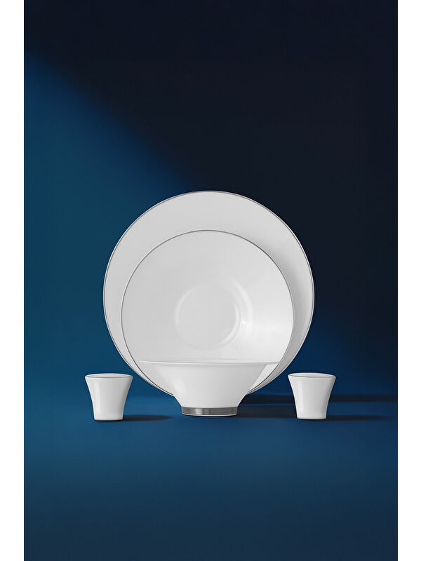 Nehir Siena Platin Majestic 57 Parça Porselen Yemek Takımı