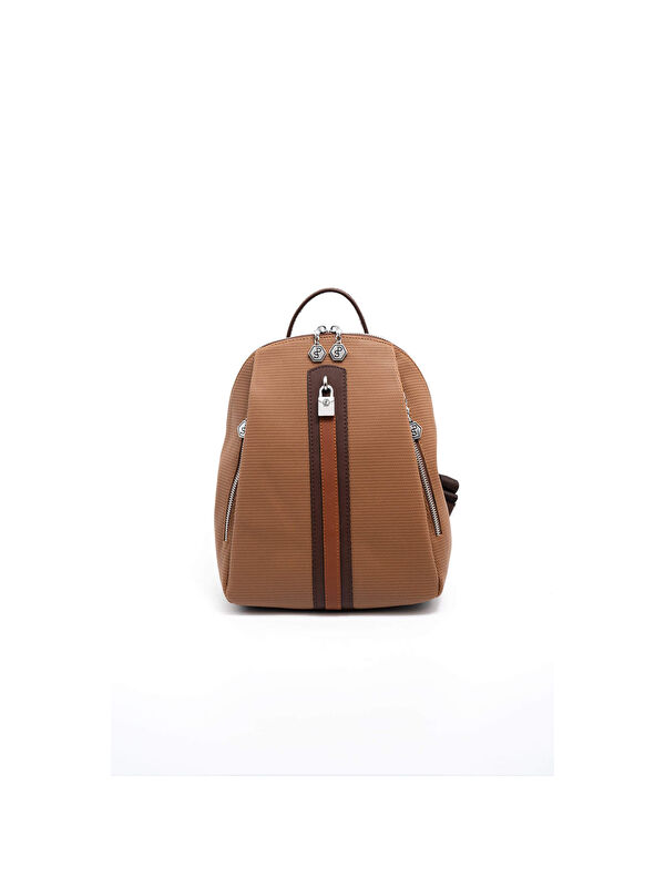 Silver Polo Kadın 1123-45979 SILVER POLO SIRT ÇANTASI M86 KARAMEL-MAT KAHVE