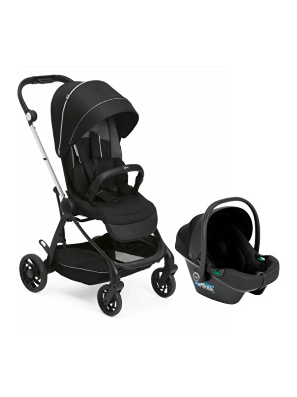 Chicco One4Ever Lounge Çift Yönlü Kolay Katlanabilen Travel Sistem Bebek Arabası Black Beauty