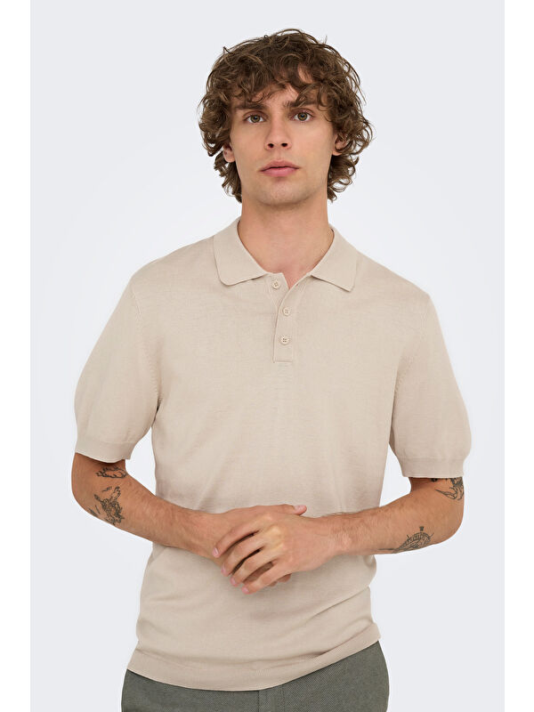 Only&Sons Onswyler Normal Kalıp Düğmeli Polo Yaka T Shirt 22022219