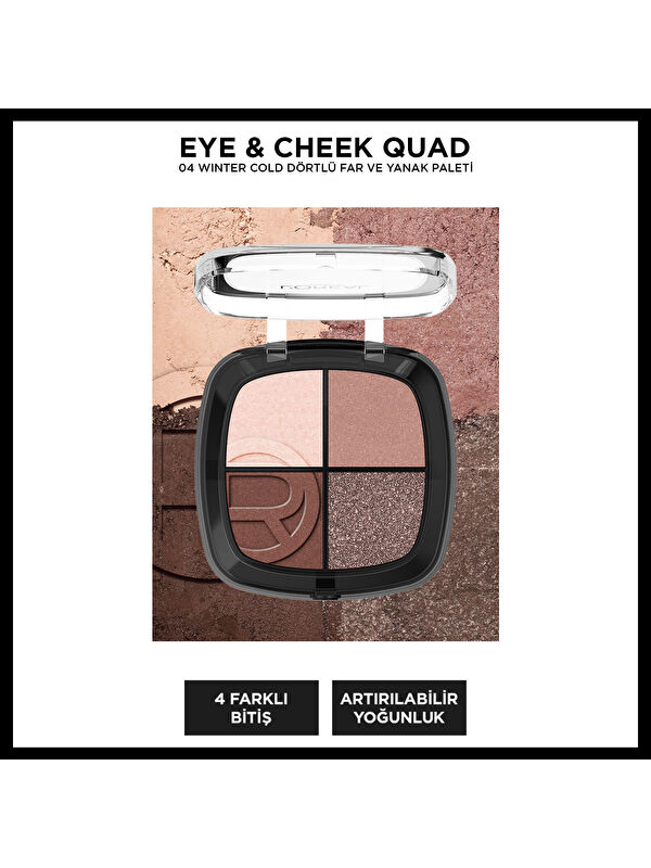 L'Oreal Paris L'Oréal Paris Eye & Cheek Quad - 04 Winter Cold Dörtlü Far ve Yanak Paleti