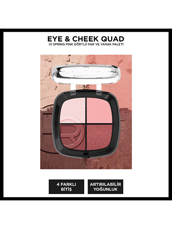 L'Oreal Paris L'Oréal Paris Eye & Cheek Quad - 01 Spring Pinks Dörtlü Far ve Yanak Paleti