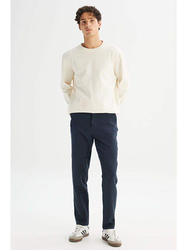 Lee Regular Fit Normal Bel Pamuklu Esnek Antrasit Chino Pantolon