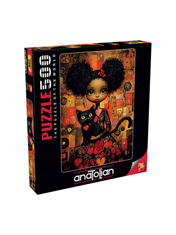 Anatolian Puzzle 500 Parça Kara Kedi 3641
