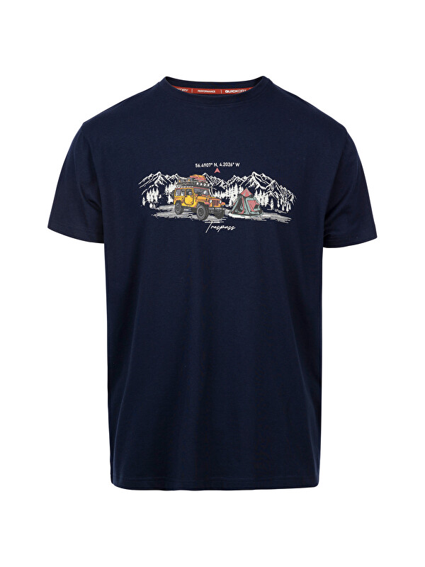 Trespass Horton - Casual Printed Tişört Erkek Lacivert Tişört