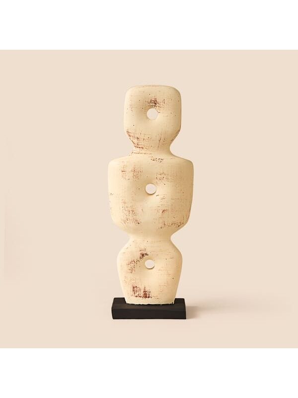 Evidea Deco Eskitme İskandinav Dekor - Bej - 36 cm