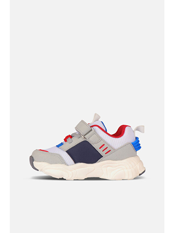 Kong Hafif Erkek Bebek Beyaz/Saks Mavi Spor Ayakkabı - Görsel 3