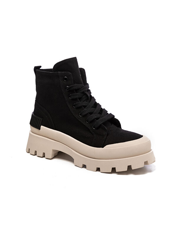 John May Kadın Bot RD-4361 KETEN SİYAH