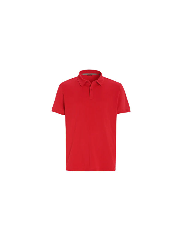Slam Tech Pique Polo Erkek Kırmızı Tişört