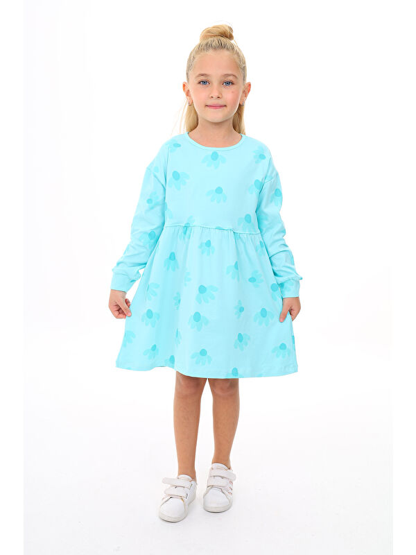 Toontoykids Kız Çocuk Baskılı Elbise