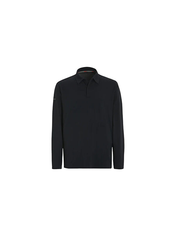 Slam Tech Pique Polo Ls Erkek Gri Tişört