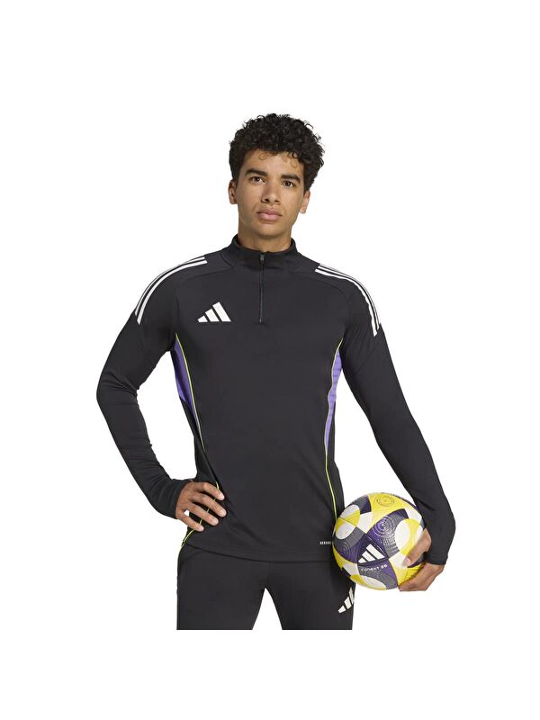 Adidas Tiro25c Training Erkek Siyah Dik Yaka Spor Tişört