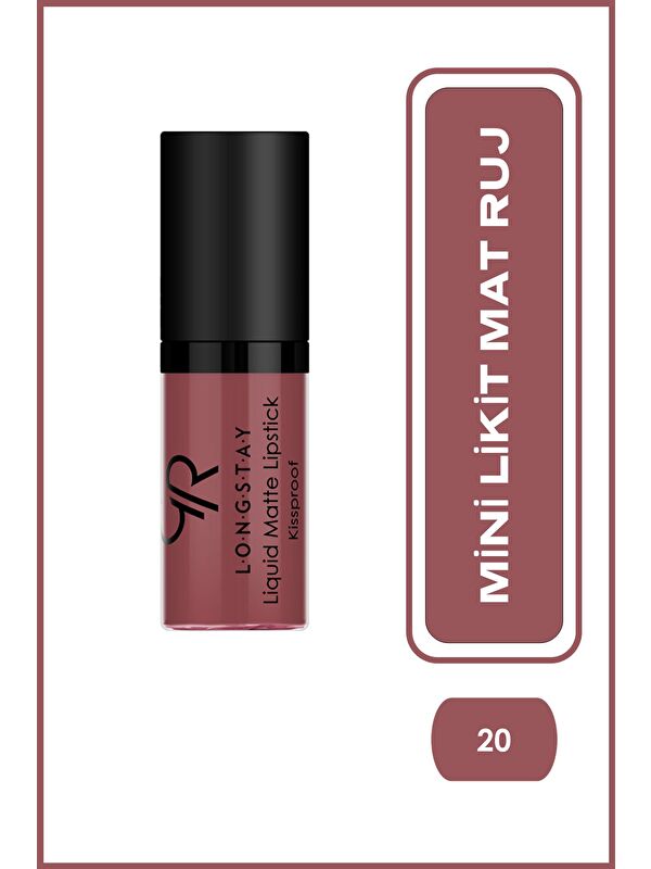 GOLDEN ROSE Likit Mini Mat Ruj - Longstay Liquid Matte Lipstick No: 20 8691190870201