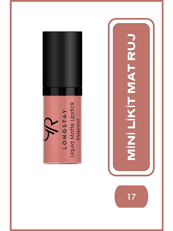 GOLDEN ROSE Likit Mini Mat Ruj - Longstay Liquid Matte Lipstick No: 17 8691190870171