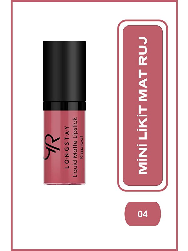 GOLDEN ROSE Likit Mini Mat Ruj - Longstay Liquid Matte Lipstick No: 04 8691190870041