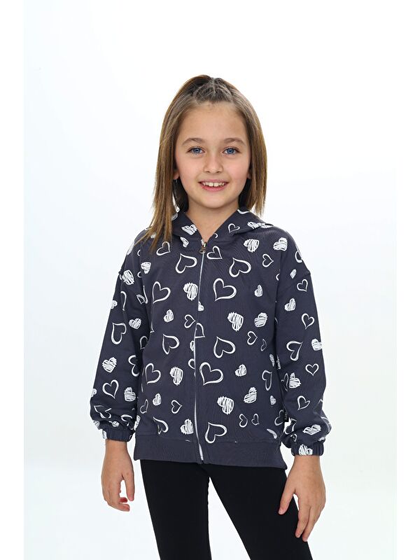 Toontoykids Kız Çocuk Kapüşonlu Hırka