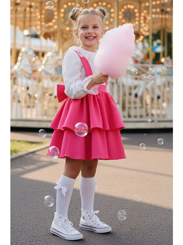 Parla Kids Kız Çocuk Askılı Jile ve Bluz Takım