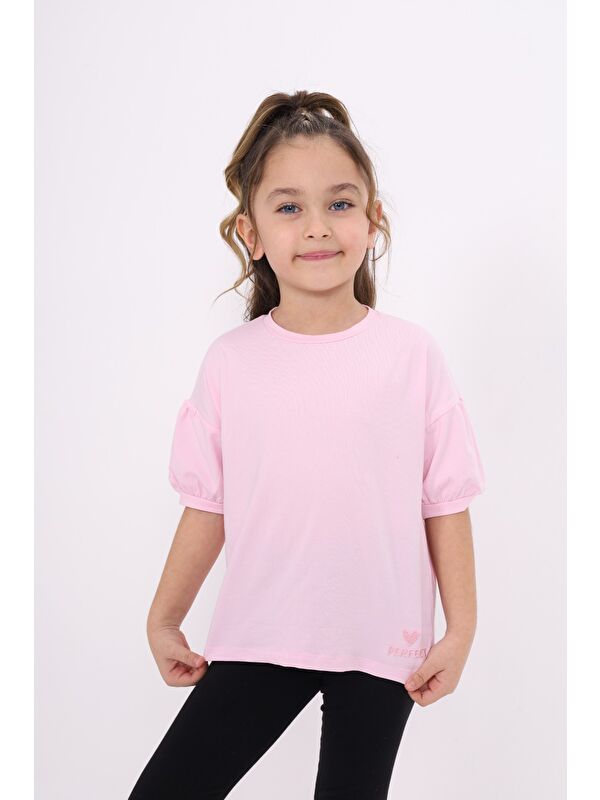 Toontoykids Kız Çocuk Nakışlı Tişört