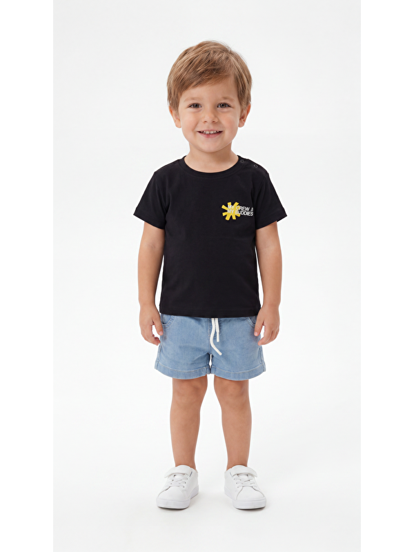 Mışıl Kids My Crew My Buddies Baskılı Erkek Bebek Alt Üst Takım