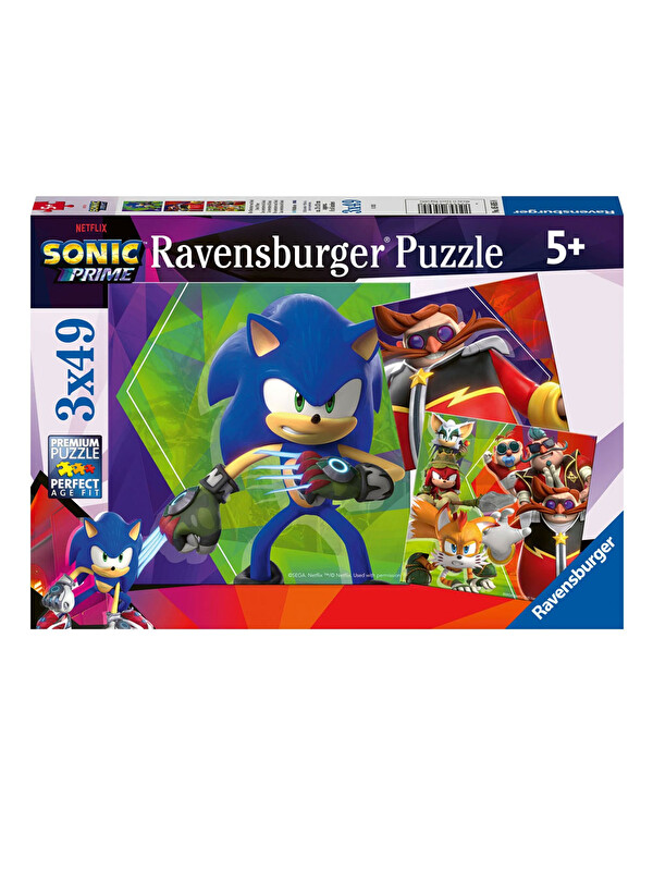 Ravensburger 3x49 Parça Puzzle Sonic 56958