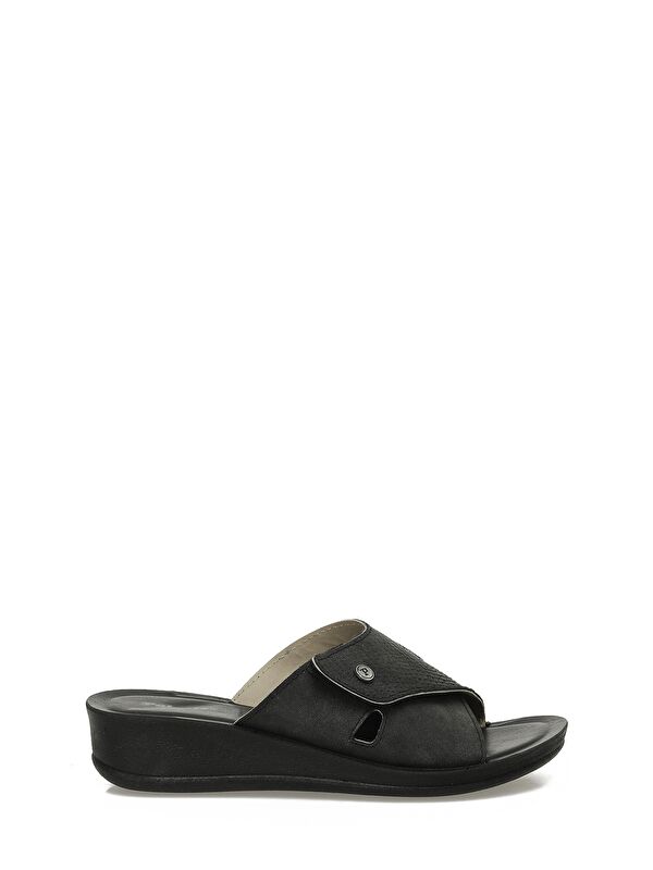 609008.Z5PR Siyah Kadın Dolgu Topuk Terlik - Görsel 2