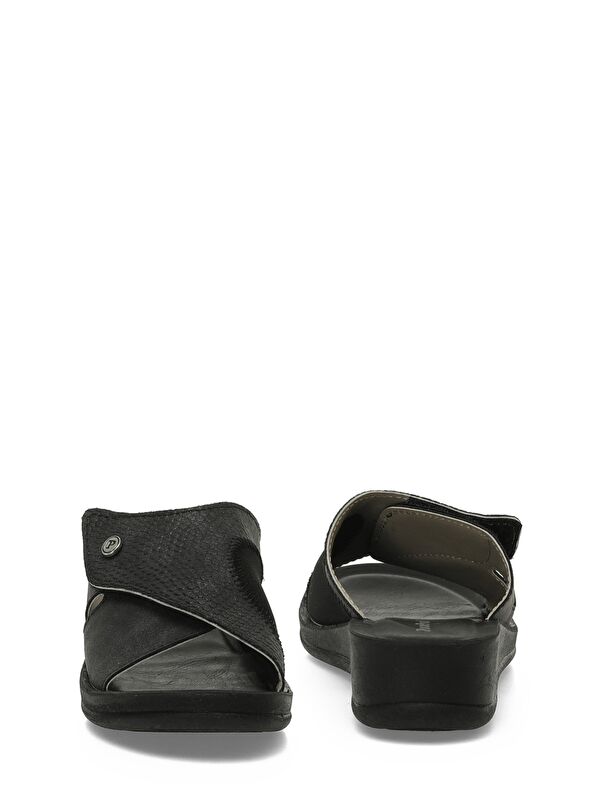 609008.Z5PR Siyah Kadın Dolgu Topuk Terlik - Görsel 6