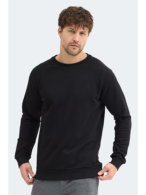 SLAZENGER NADAV Erkek Siyah Sweatshırt