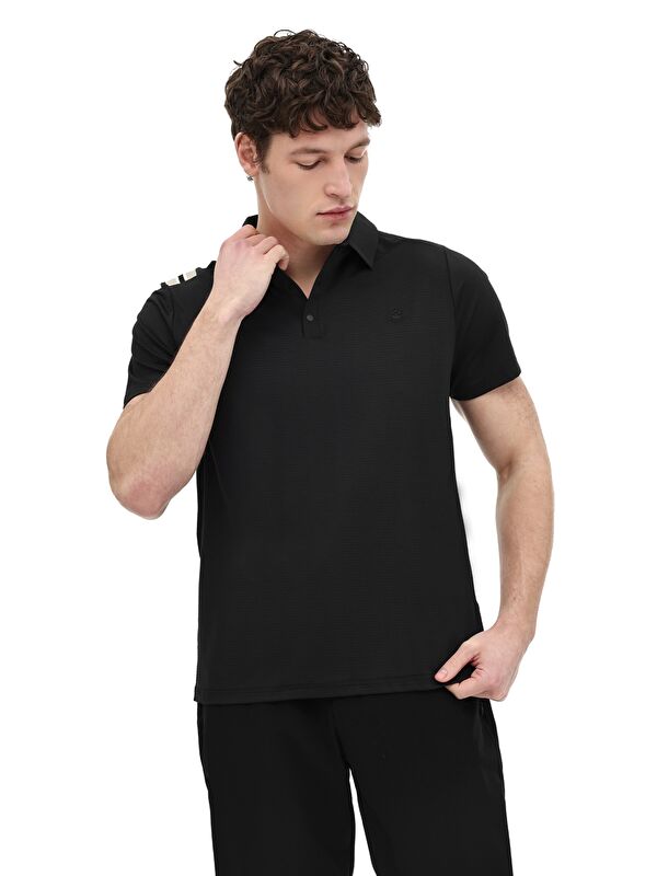 Lumberjack ML FABIAN 12ELG1-009 6FX Siyah Erkek Kısa Kol T-Shirt