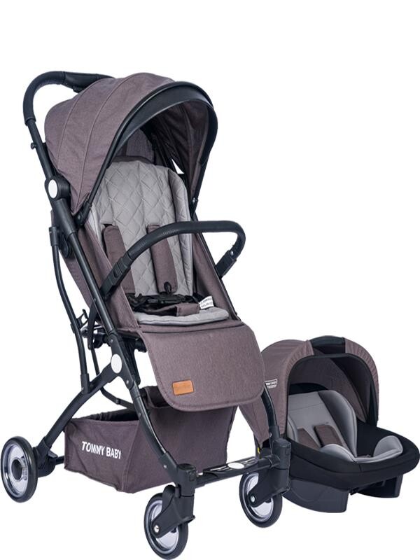 TOMMYBABY Mia Kabin Travel Bebek Arabası Black Kabin Boy