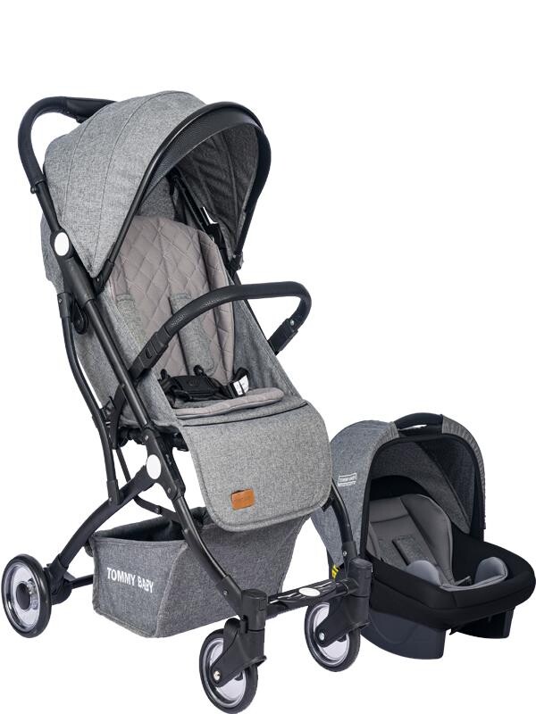 TOMMYBABY Mia Kabin Travel Bebek Arabası Black Kabin Boy