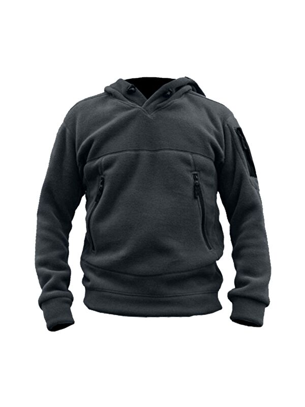 Genius Store Polar Outdoor Kapüşonlu Kombat Tactical Cepli Polar