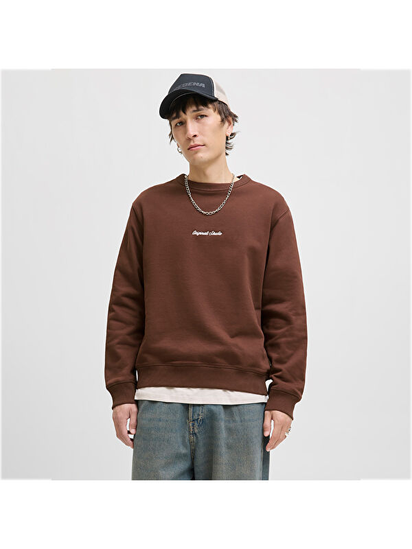 Jack & Jones Norrebro Erkek Bej Sweatshirt