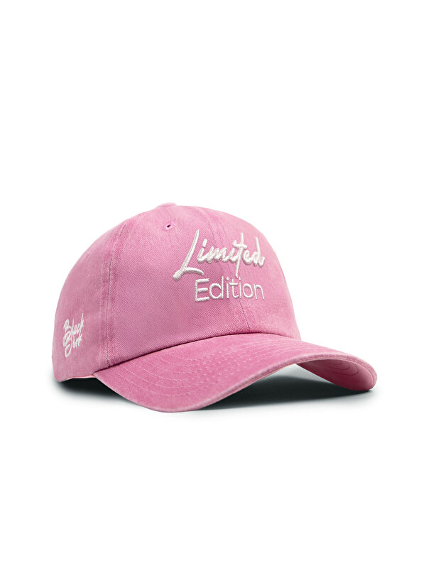 BlackBörk Limited Edition Nakışlı Vintage Beyzbol Toz Pembe Şapka