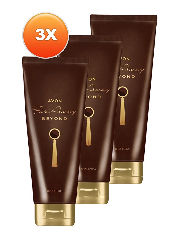 AVON Far Away Beyond Vücut Losyonu 125 Ml. Üçlü Set