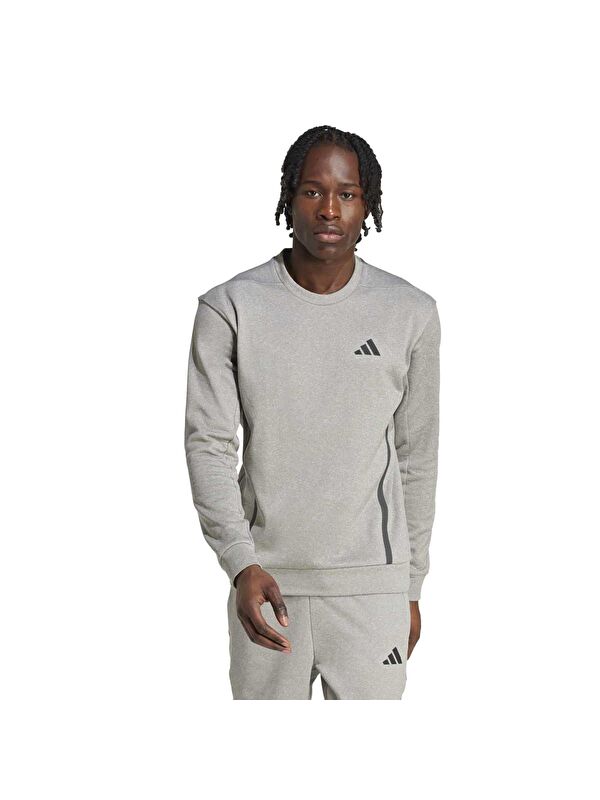 Adidas Gg Crew Erkek Gri Sweatshirt