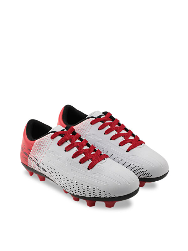 SCORE I KR Erkek Futbol Ayakkabı Beyaz / Kırmızı - Görsel 3