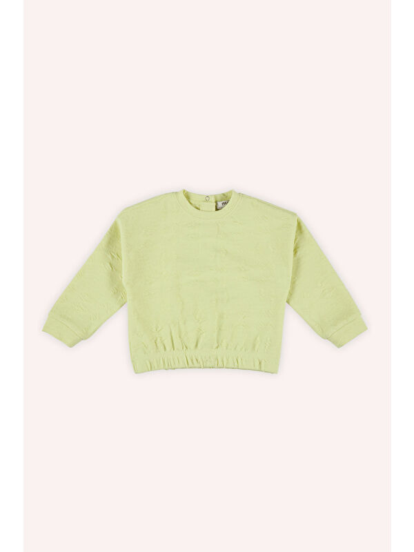 Panço Kız Bebek Yeşil Sweatshirt