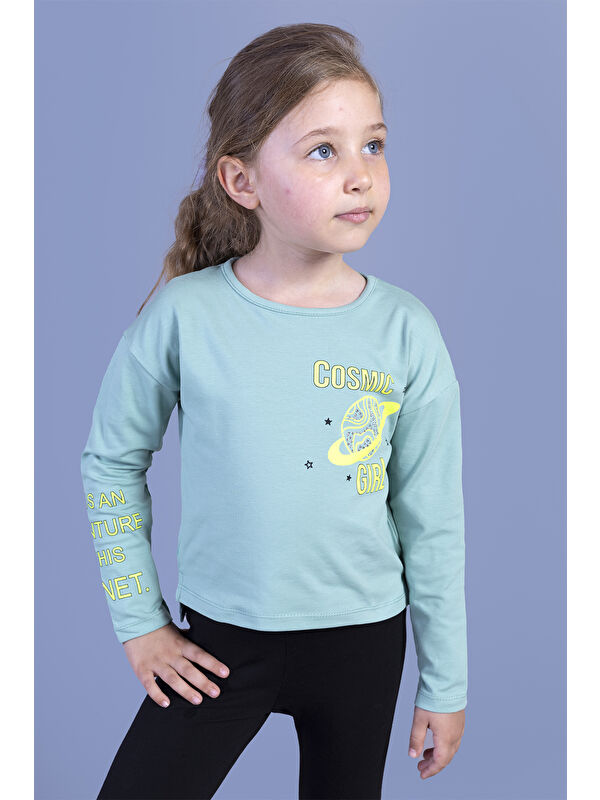 Toontoykids Kız Çocuk Baskılı Tişört