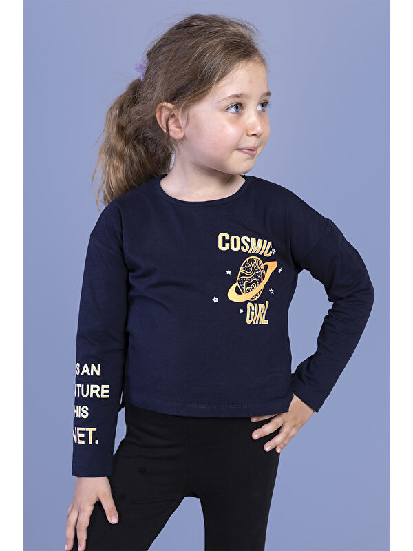 Toontoykids Kız Çocuk Baskılı Tişört