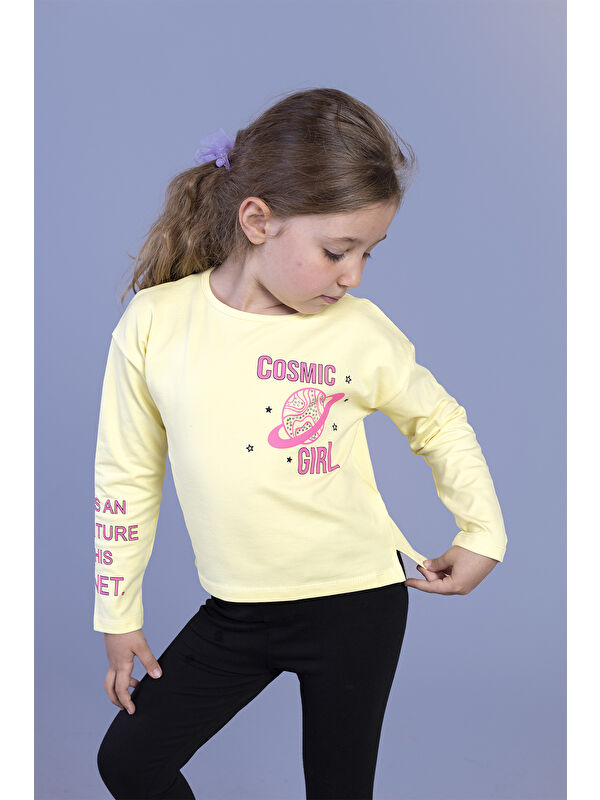 Toontoykids Kız Çocuk Baskılı Tişört