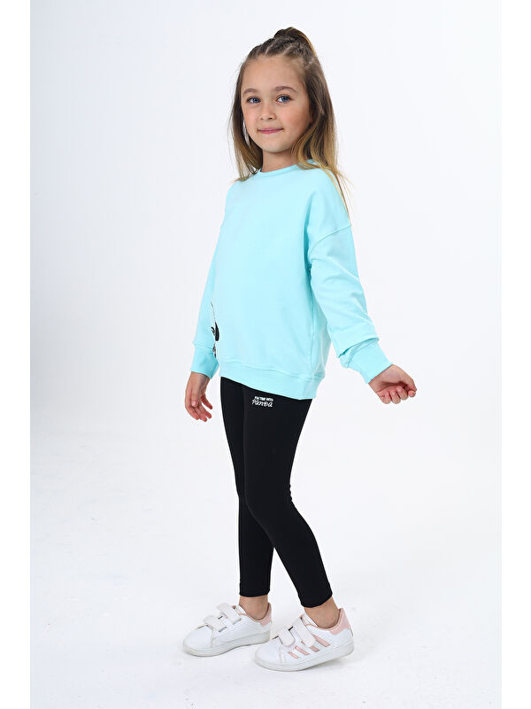 Toontoykids Kız Çocuk Baskılı Taytlı Takım