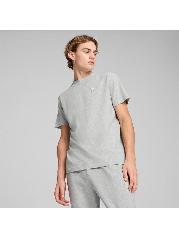 Puma Essentials Elevated Erkek Gri Tişört
