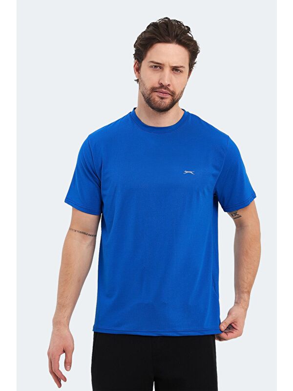 SLAZENGER Erkek Tişört Saks Mavi