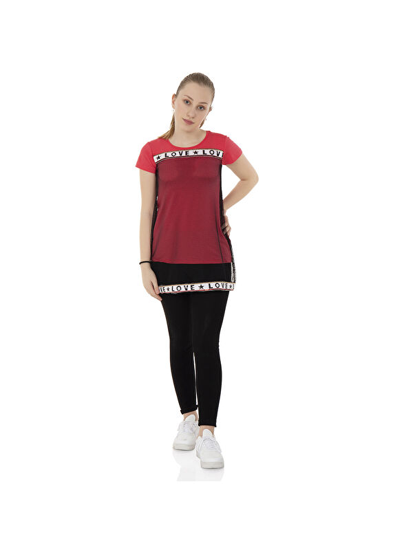 Toontoykids Kız Çocuk Elbise Fileli Love Nakış