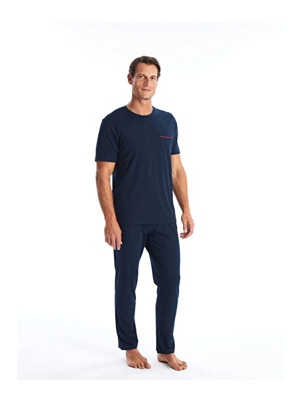 justmore Erkek Cepli Kısa Kollu Pijama Takımı