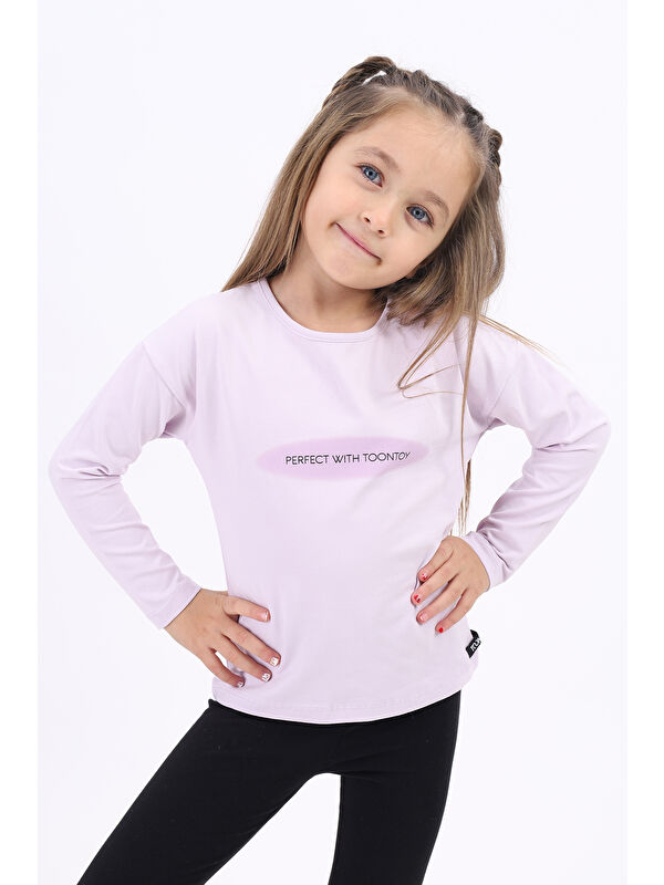 Toontoykids Kız Çocuk Baskılı Tişört