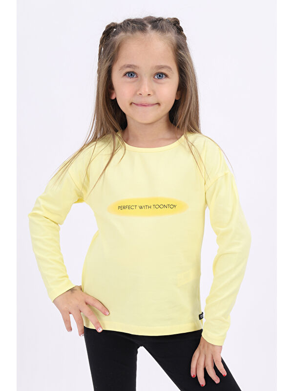 Toontoykids Kız Çocuk Baskılı Tişört