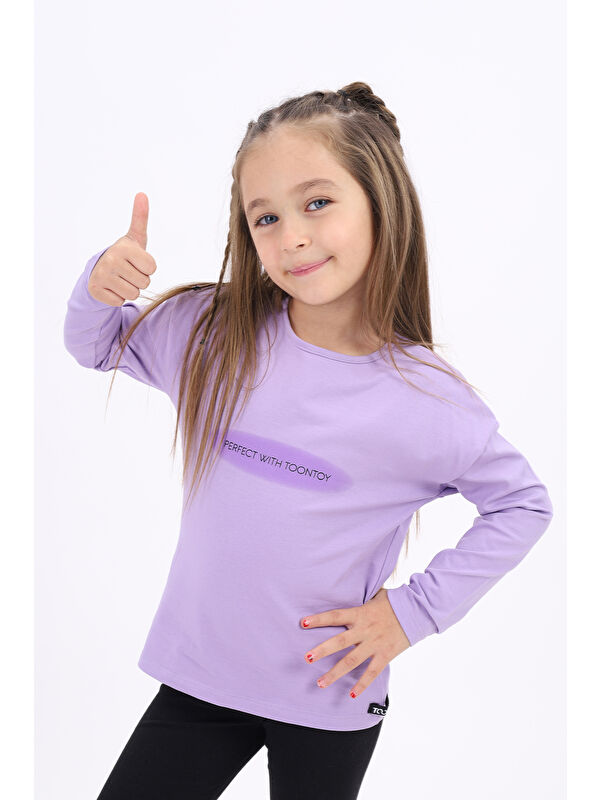 Toontoykids Kız Çocuk Baskılı Tişört